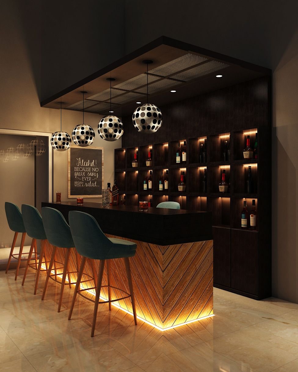 Custom Modern Bar Counter Design